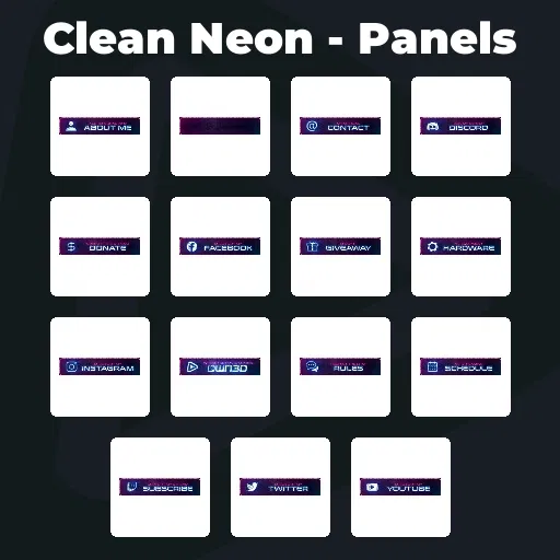 Clean Neon - Panels
