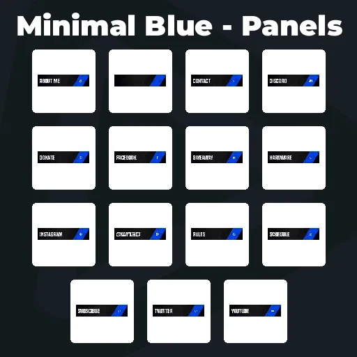 Minimal Blue - Panels