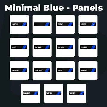 Minimal Blue - Panels