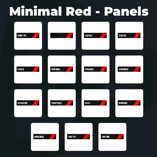 Minimal Red - Panels