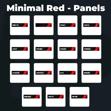 Minimal Red - Panels