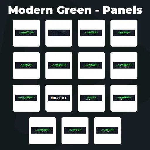 Modern Green - Panels