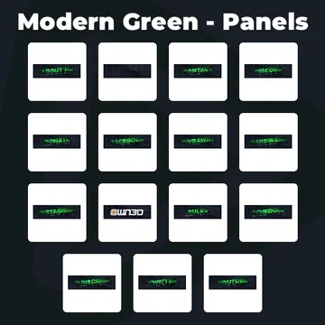 Modern Green - Panels