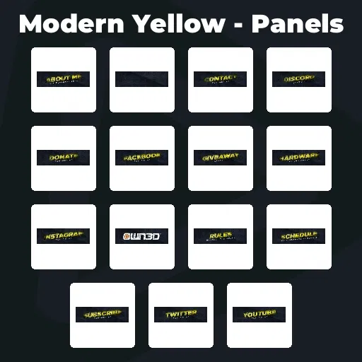 Modern Yellow - Panels