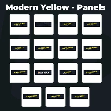 Modern Yellow - Panels
