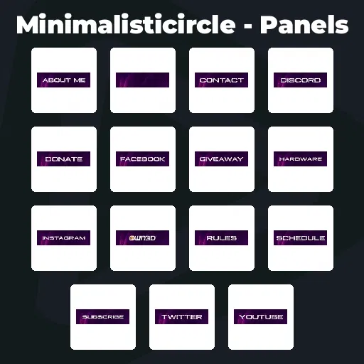 Minimalisticircle - Panels