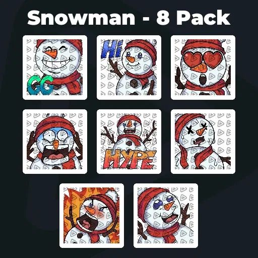 Snowman - 8 Pack