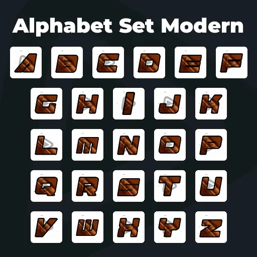 Alphabet Set Modern