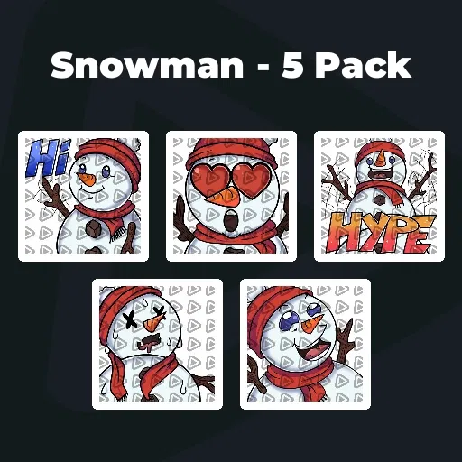 Snowman - 5 Pack