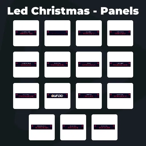 Led Christmas - Panels