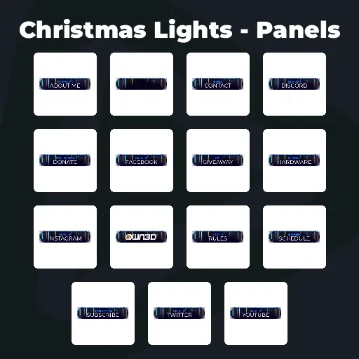 Christmas Lights - Panels