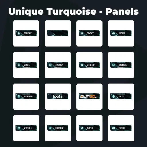 Unique Turquoise - Panels