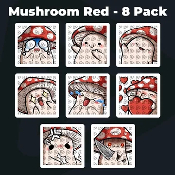 Mushroom Red - 8 Pack