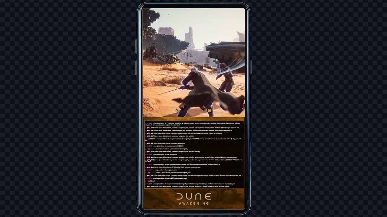Vertical Minimalistic Gameplay Scene 01 for Dune