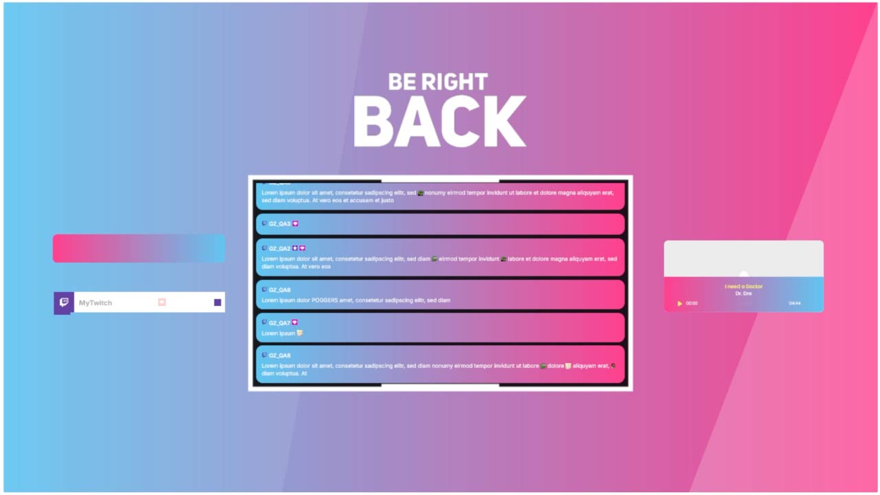 BRB Scene (Turquoise-Pink)