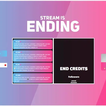 Ending Scene (Turquoise-Pink)