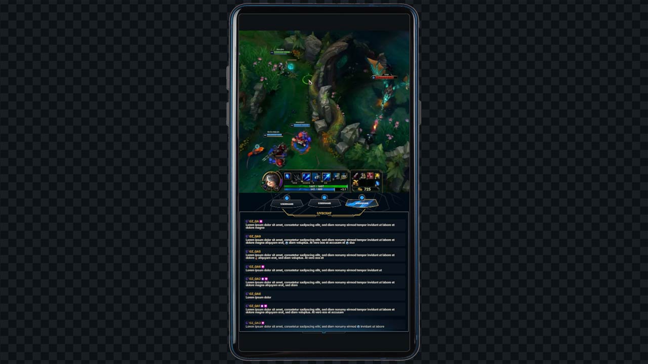 Vertical Gameplay Scene 01 for LoL