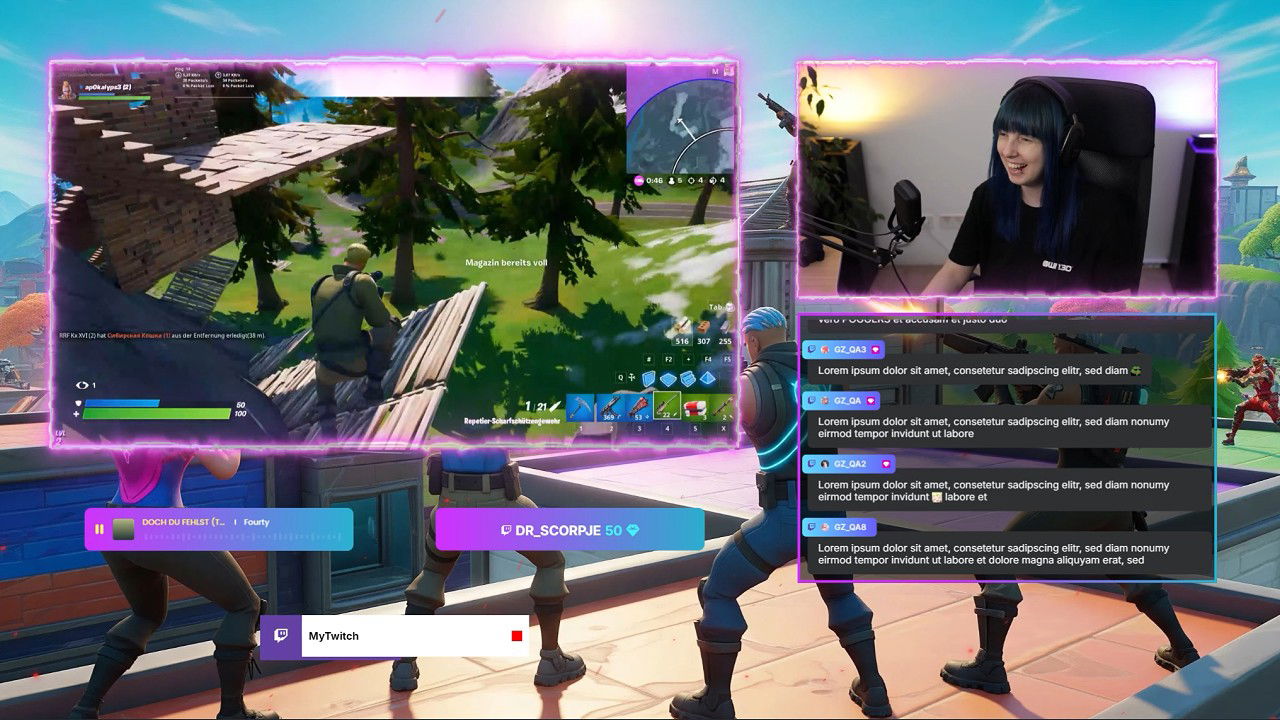 Just Chatting Scene 01 for Fortnite