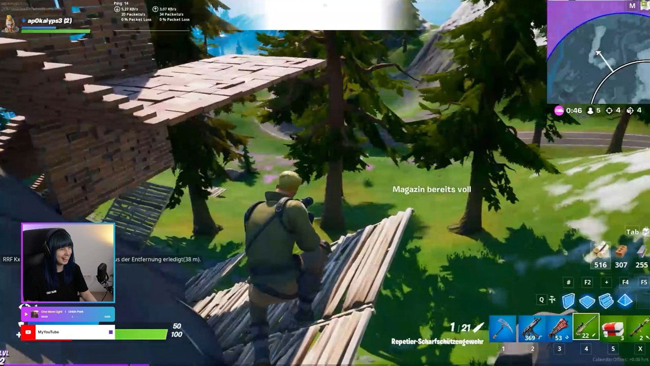 Minimalistic Overlay Scene 01 for Fortnite