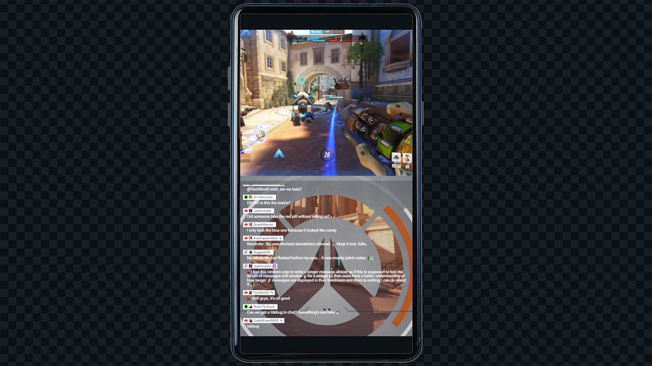Vertical Gameplay Scene for Overwatch 2 - Futuristic