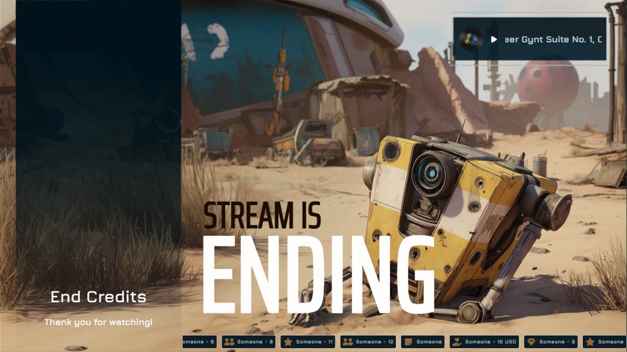 Ending Screen for Borderlands 4 - Robot