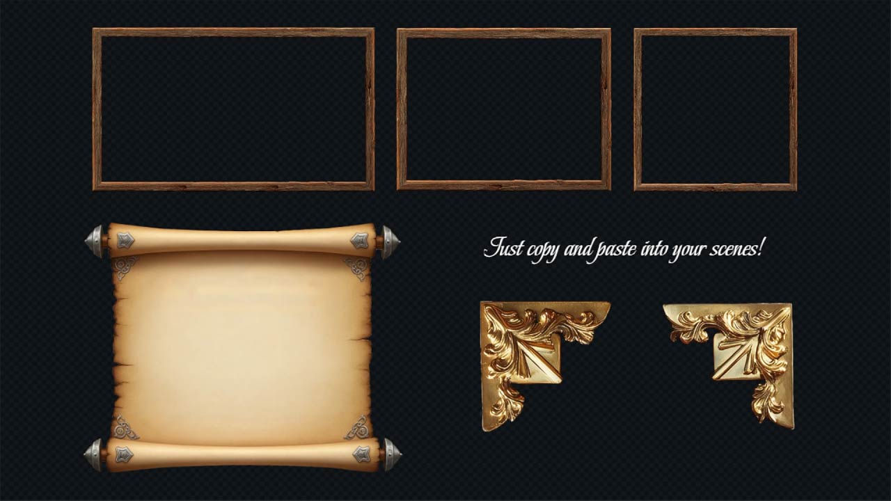 Assets Scene for Tabletop - Fantasy