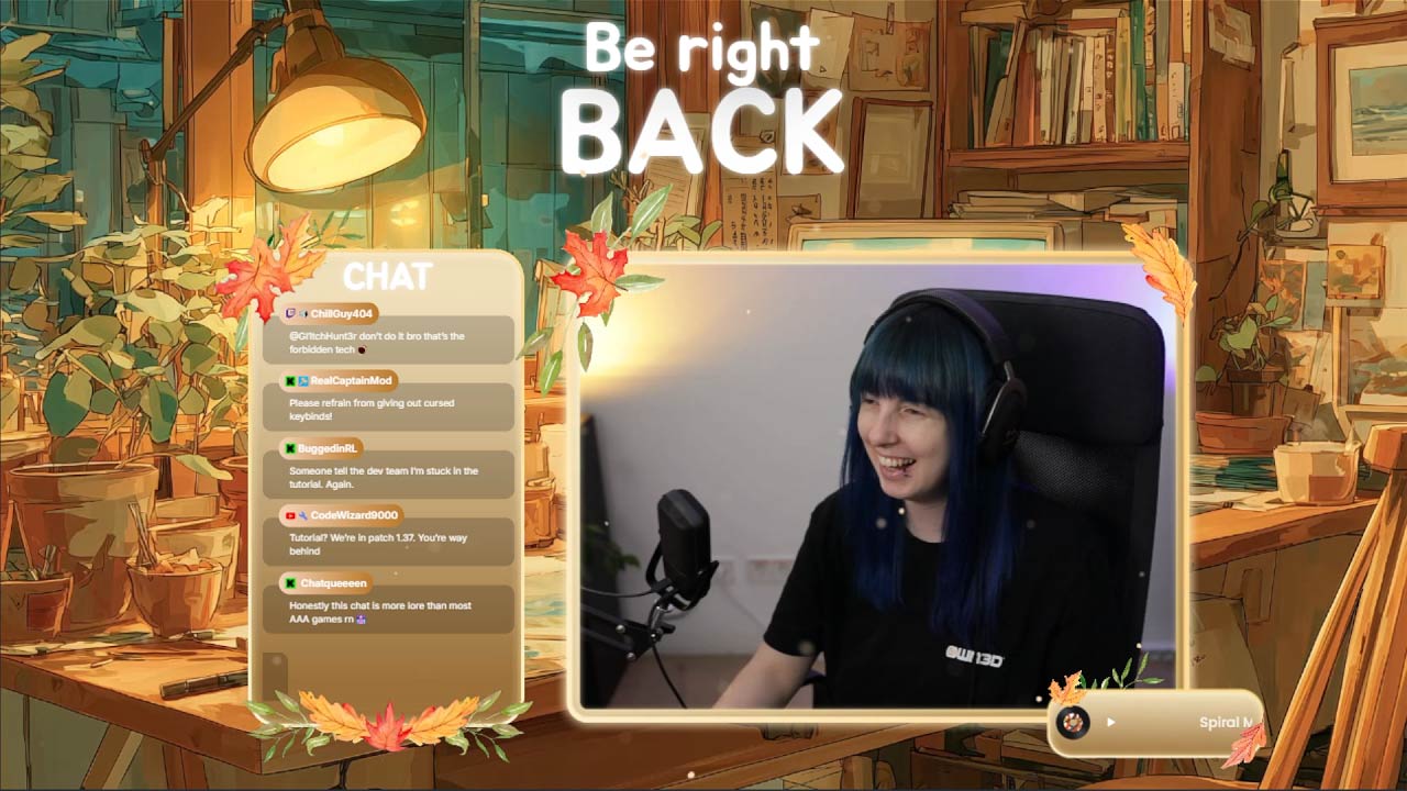 Pause Scene for Cozy Streams - Autumn