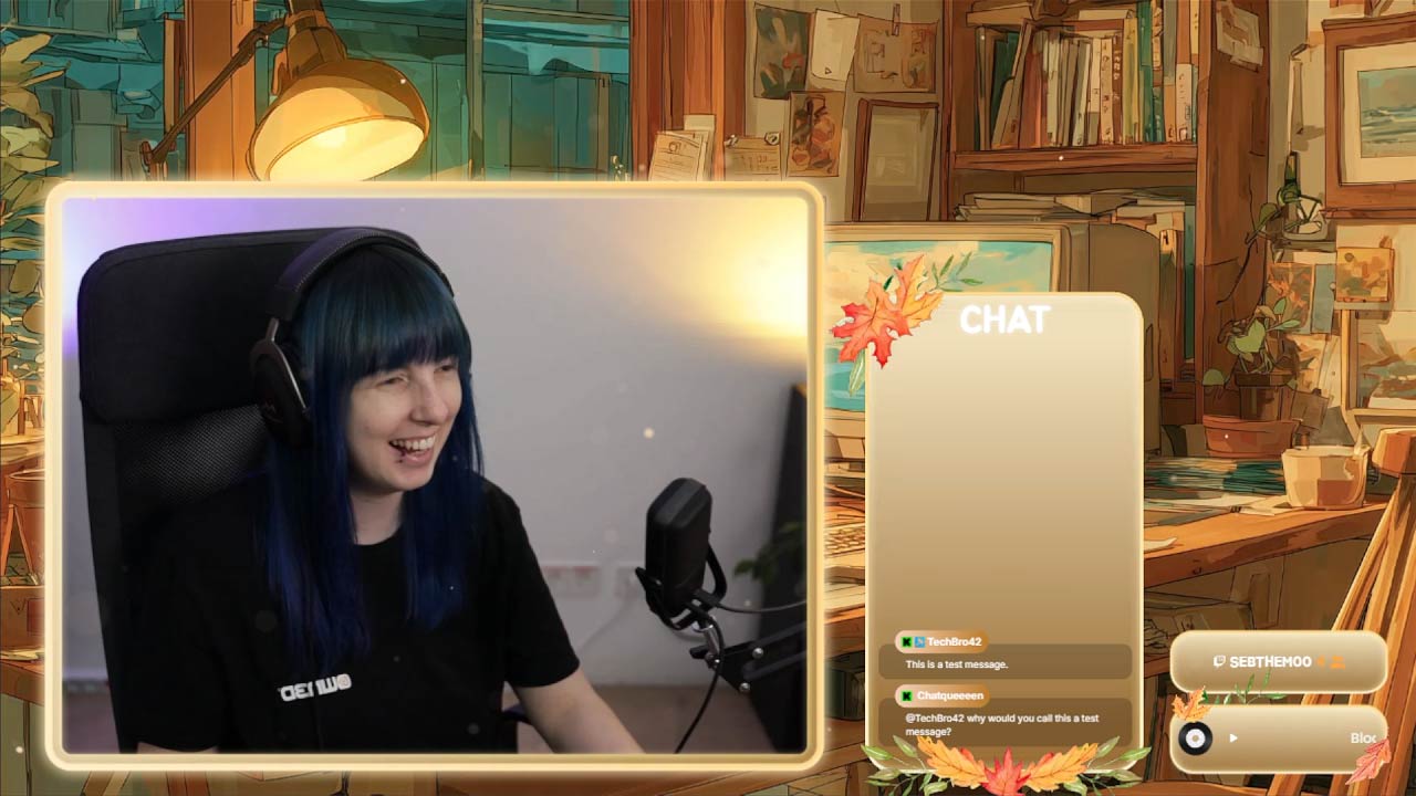 Talking Scene for Cozy Streams - Autumn
