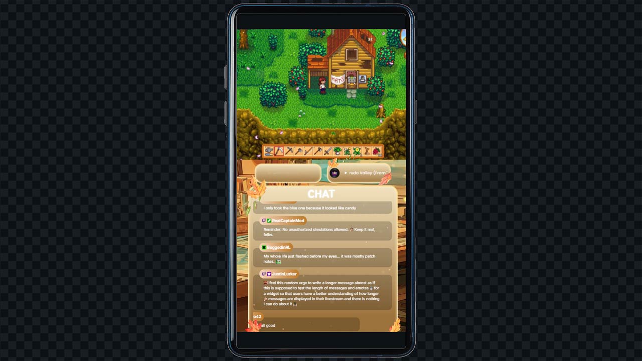 Vertical Gameplay Scene for Cozy Streams - Autumn