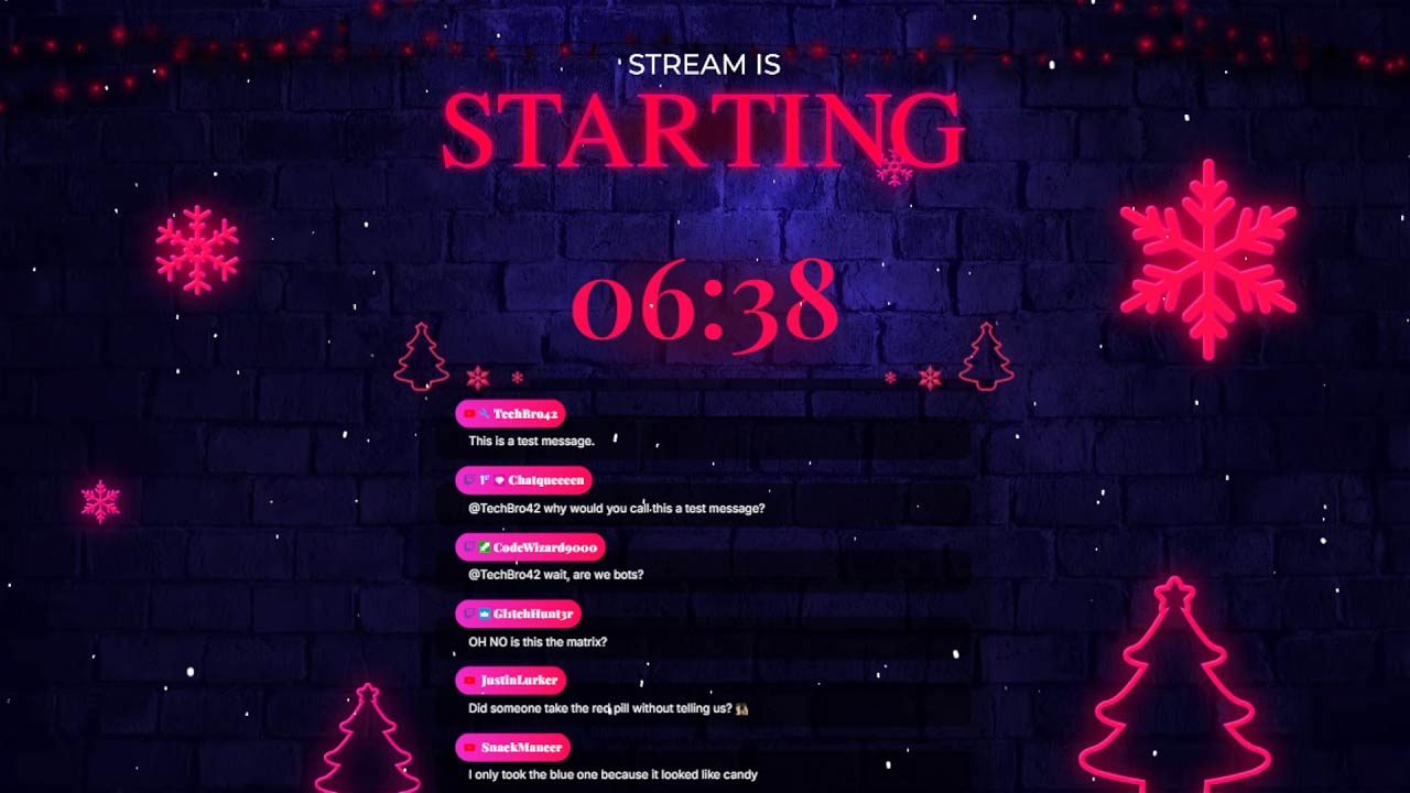 Starting Scene for LED Christmas