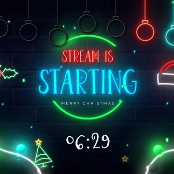 Starting Scene for Neon Christmas