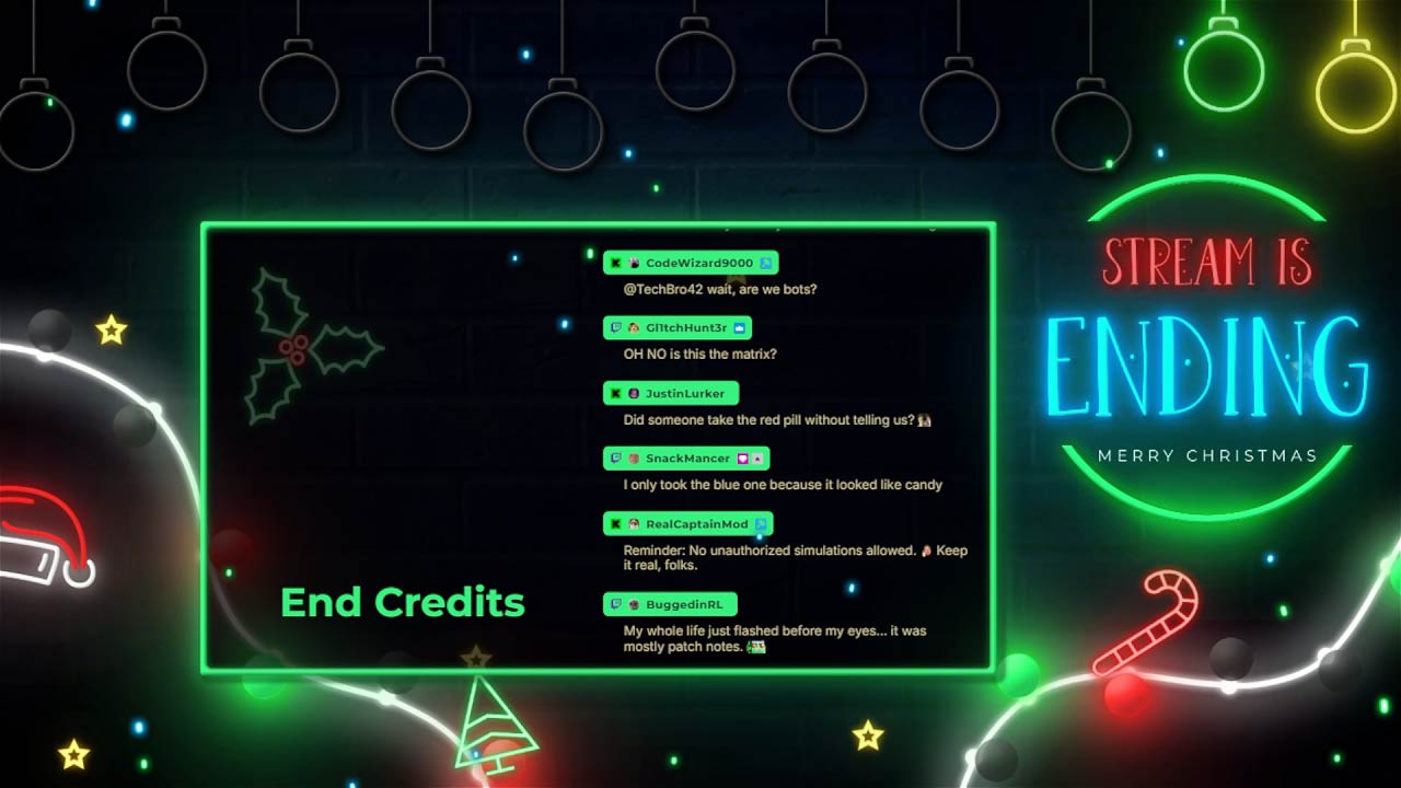 Ending Scene for Neon Christmas