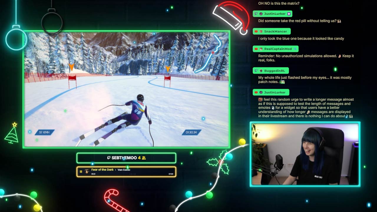 Talking Scene for Neon Christmas