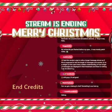 Ending Scene for Streamers Christmas