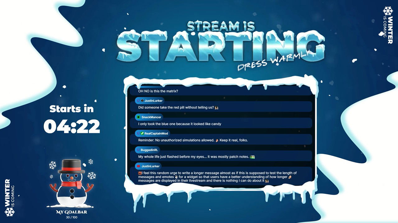 Starting Scene for Winter