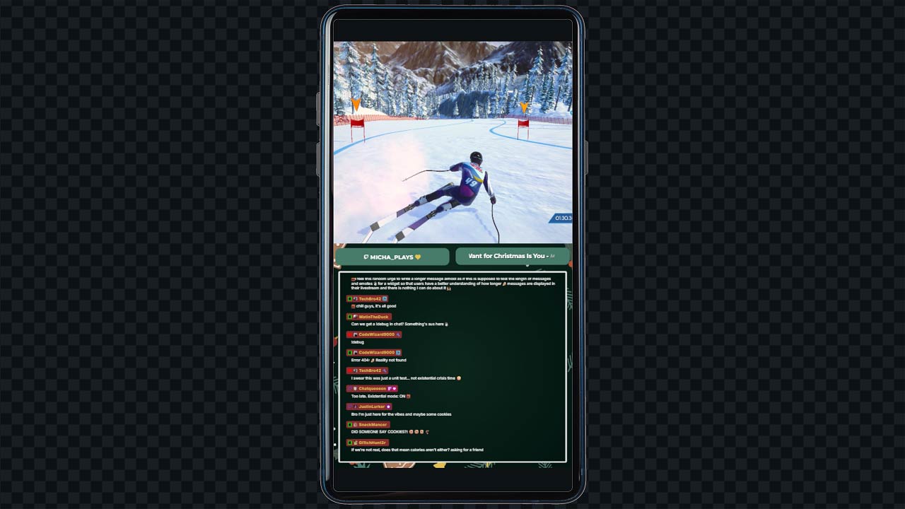 Vertical Gameplay Scene for Christmas - Gingerbread