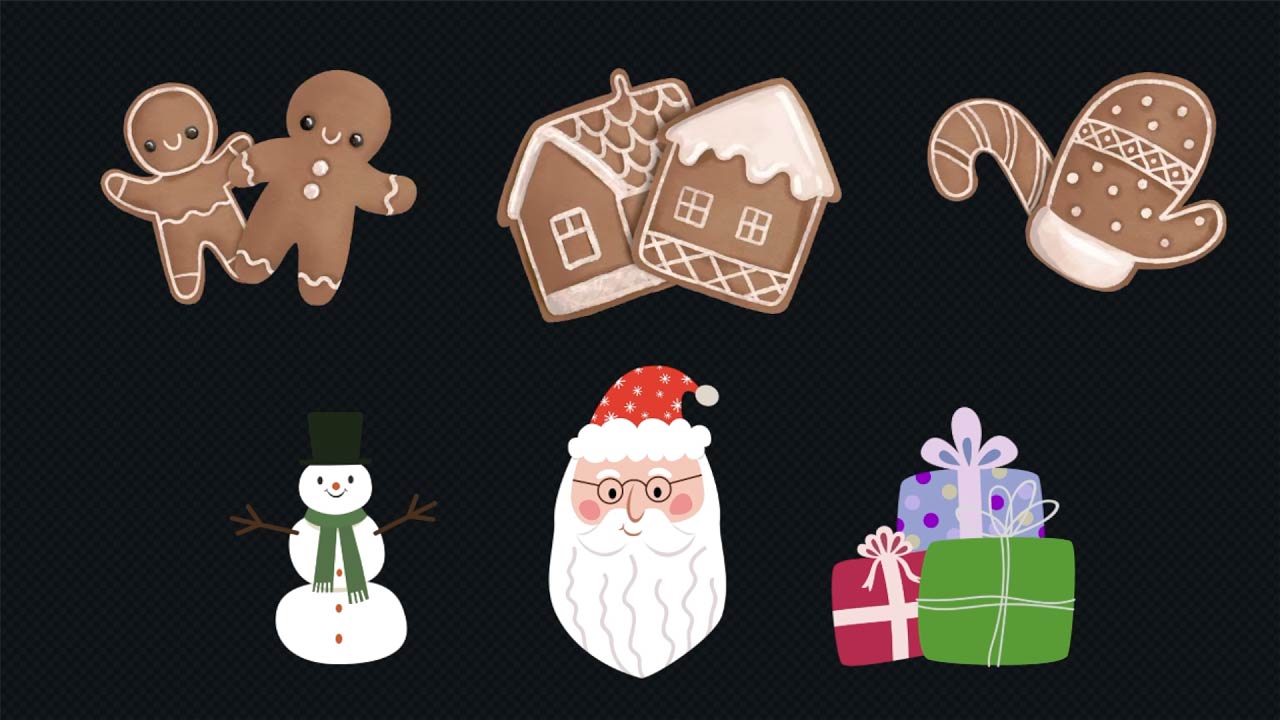 Assets Scene for Christmas - Gingerbread