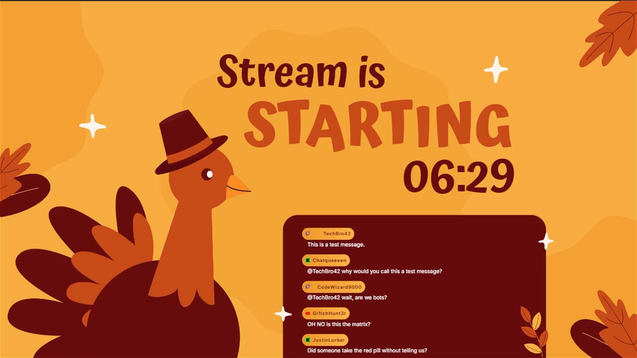 Starting Scene for Thanksgiving - Harveston