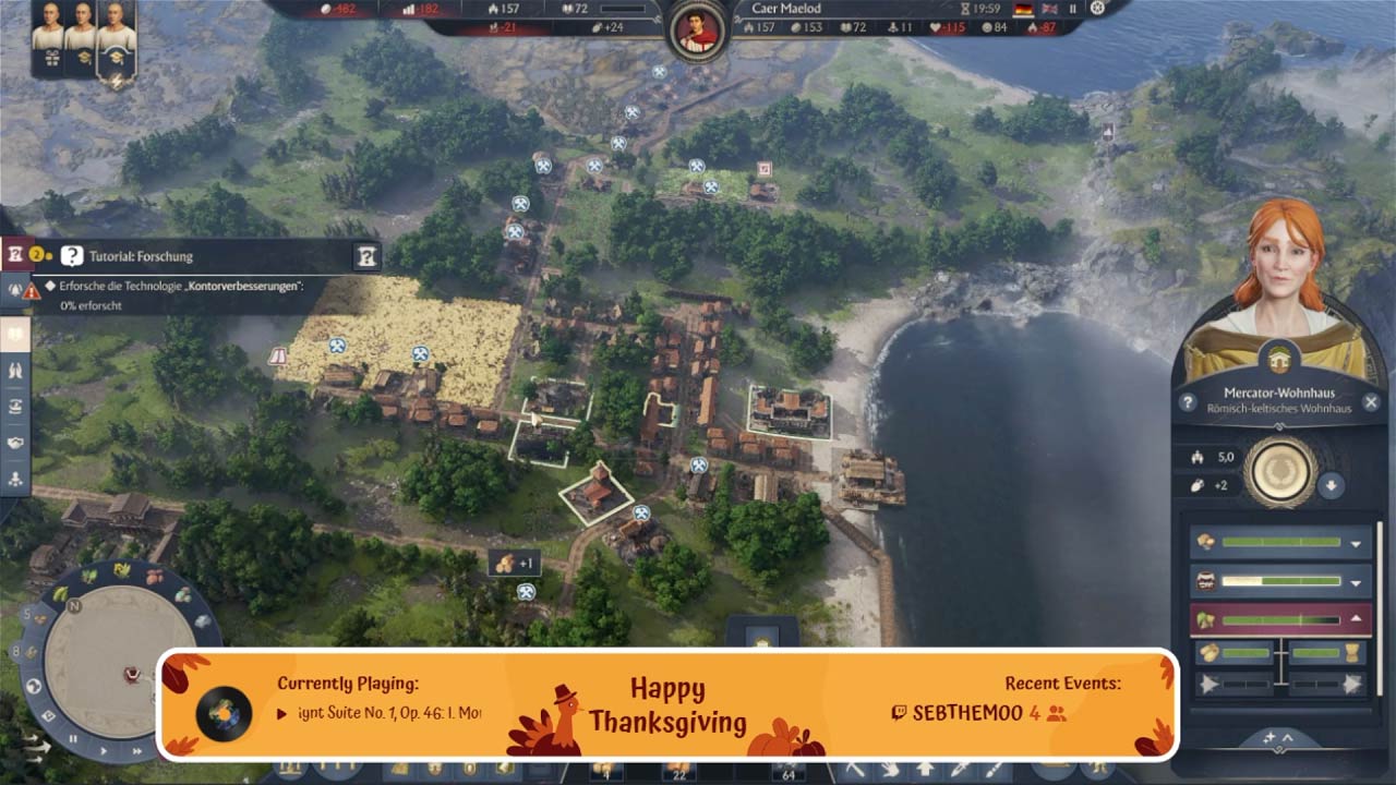 Gameplay Scene for Thanksgiving - Harveston