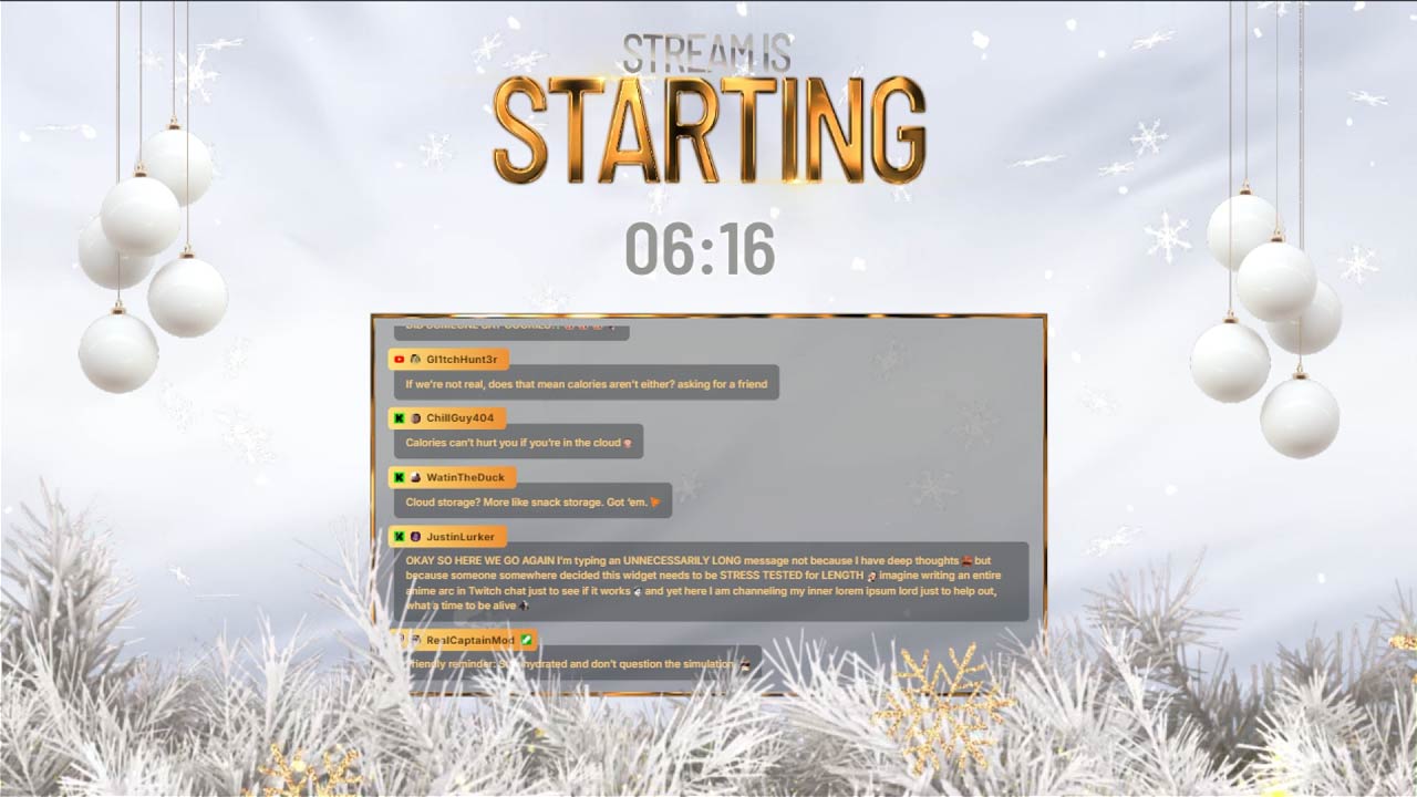 Starting Scene for Christmas - Winter Gleam