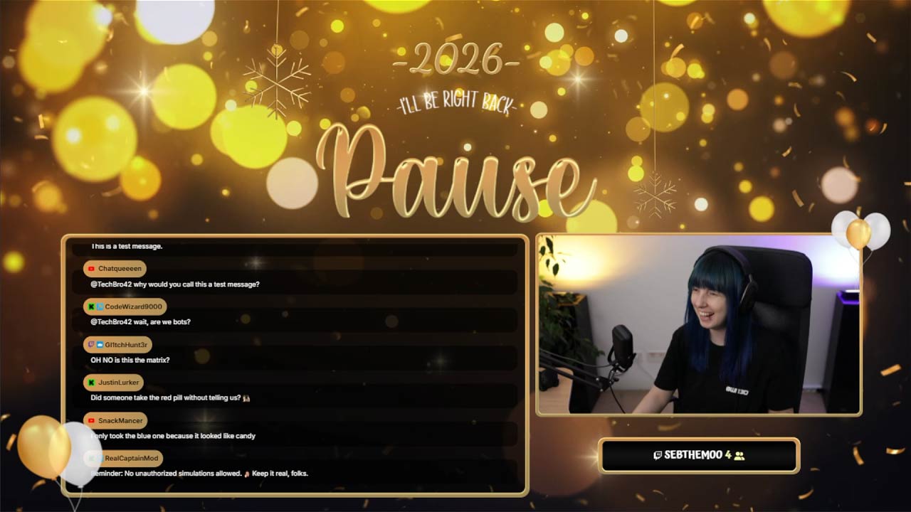 Pause Scene for Golden New Year