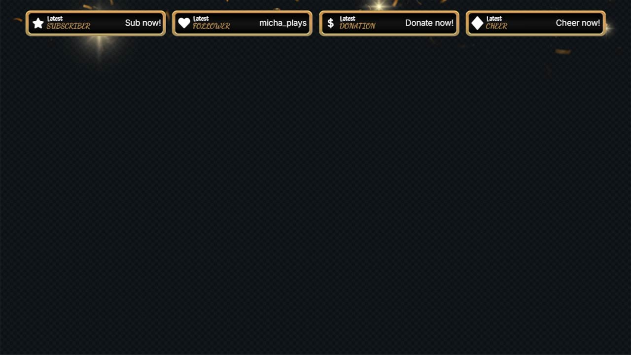 Overlay Scene for Golden New Year