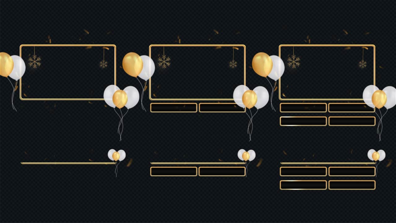 Webcams Scene for Golden New Year