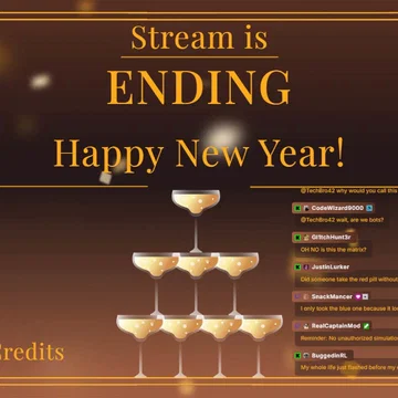 Ending Scene for New Year - Celebration