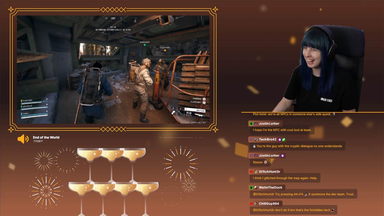 Talking Scene for New Year - Celebration