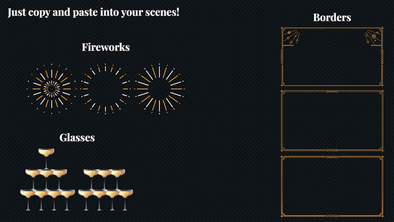 Assets Scene for New Year - Celebration