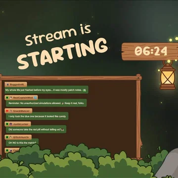 Starting Scene for Cozy Streams - Woodlume