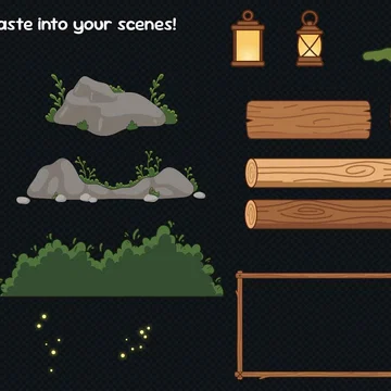 Assets Scene for Cozy Streams - Woodlume
