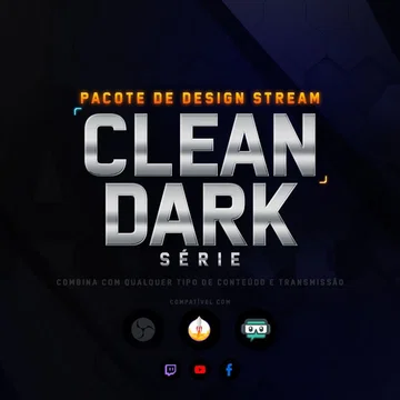 CleanDark Stream Overlay Pack