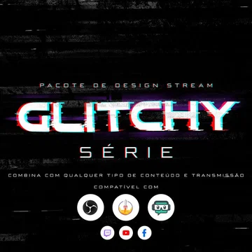 Glitchy Stream Overlay Pack